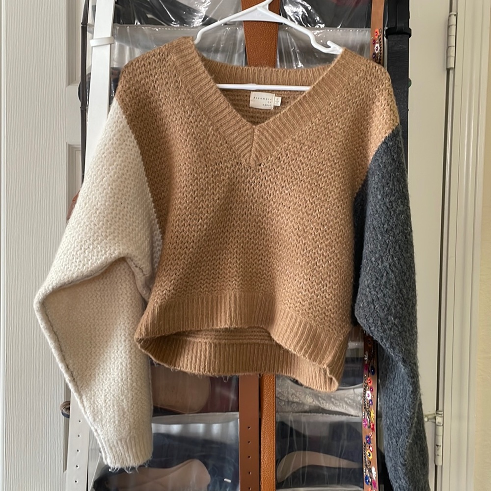 Color block sweater